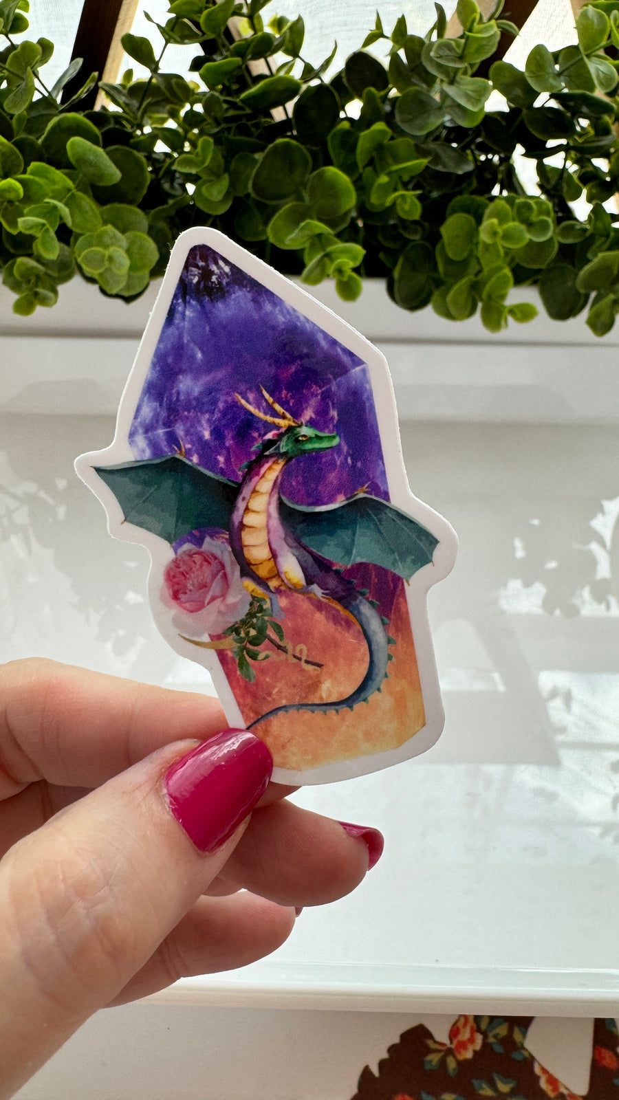 Dragon Crystal Vinyl Decal Sticker Talisman 3