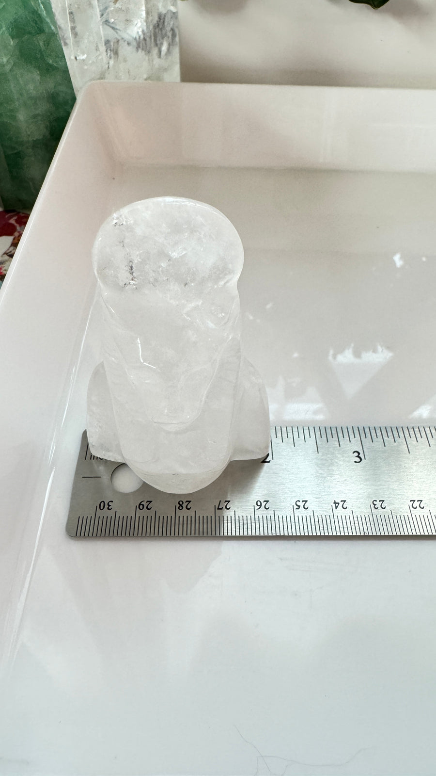 Egyptian Sekhmet Goddess Bust, Clear Quartz