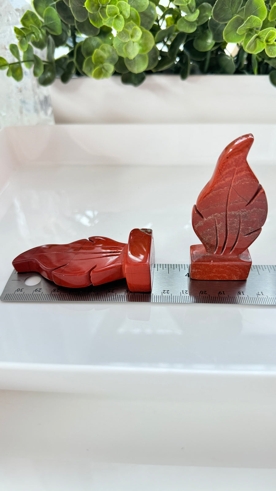 You Pick! Flame of Life Carving in Red Jasper, Fire Element, Choose Your Favorite