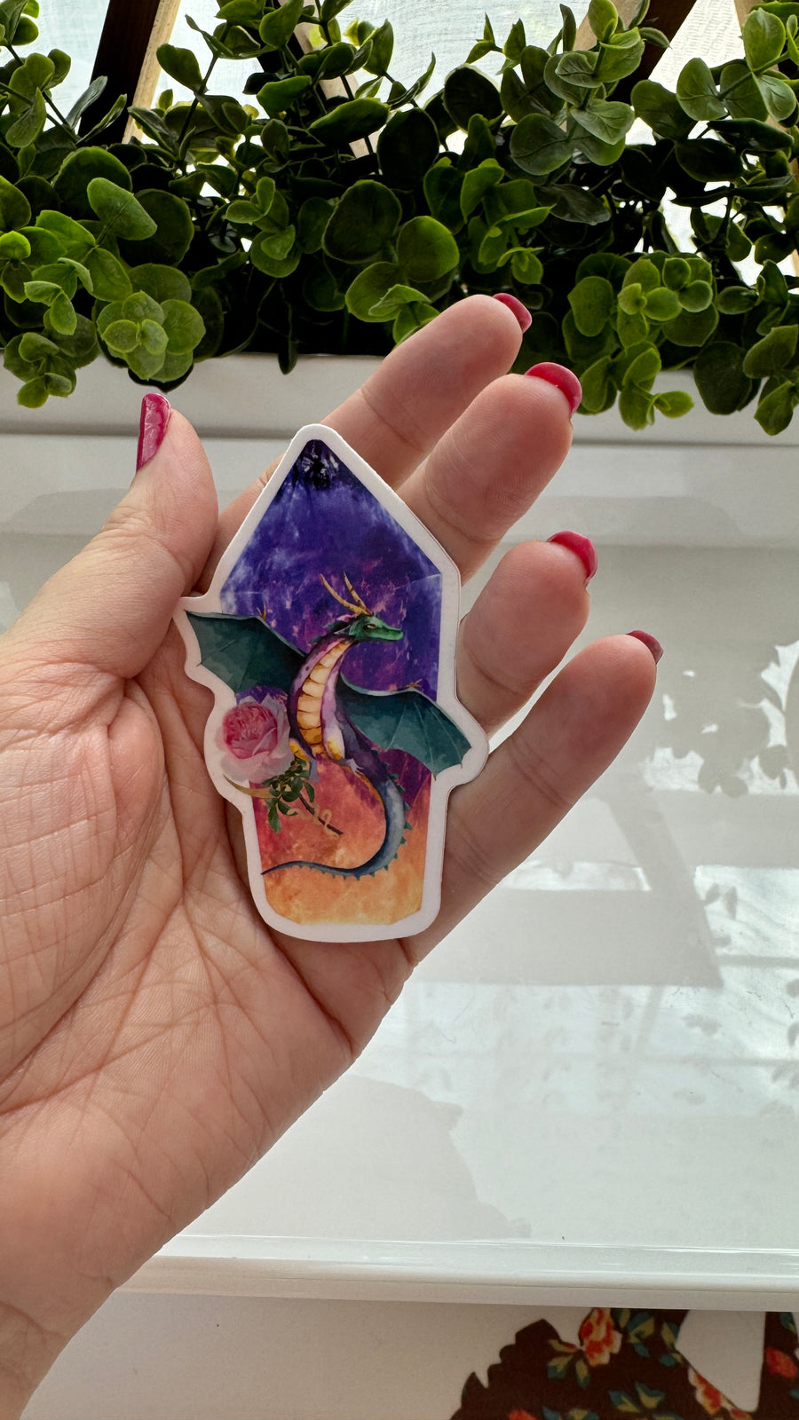 Dragon Crystal Vinyl Decal Sticker Talisman 3