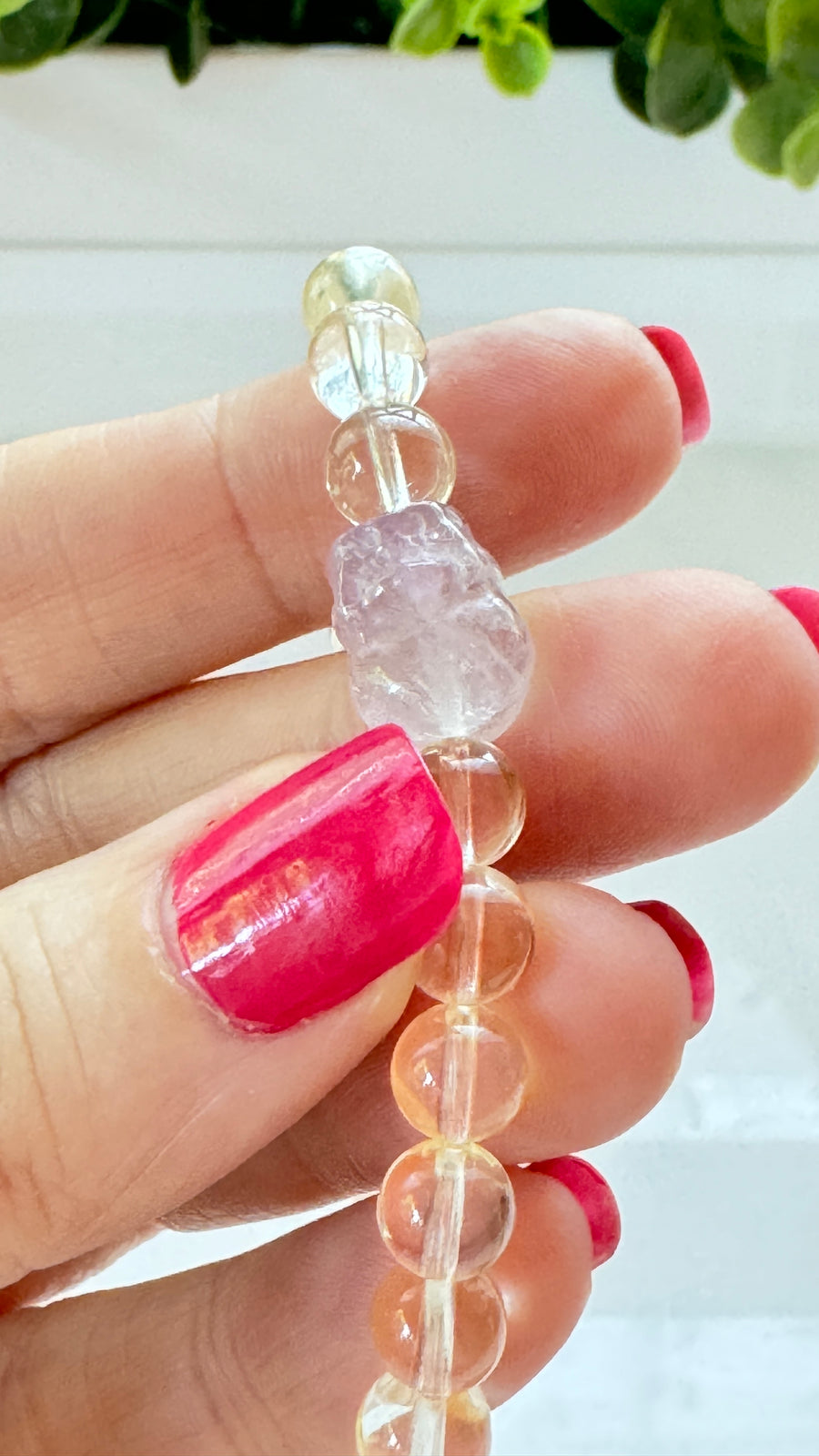 Lucky Pixiu 8mm Citrine Amethyst Bracelet for Abundance, Stretchy