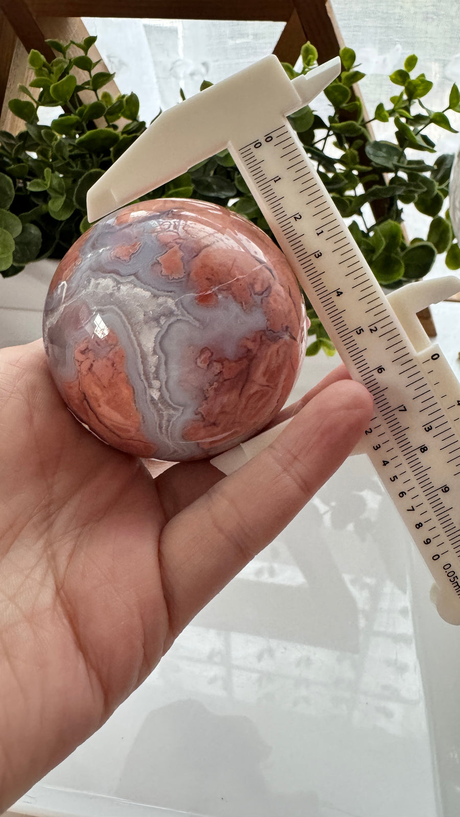 DISCOUNTED Cotton Candy Agate Sphere D 2.5