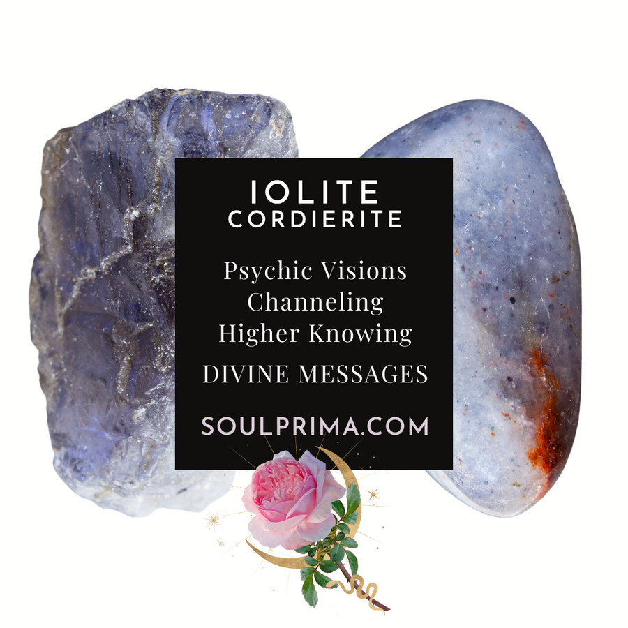 Iolite 12 mm Bracelet for Psychic Abilities, Stretchy